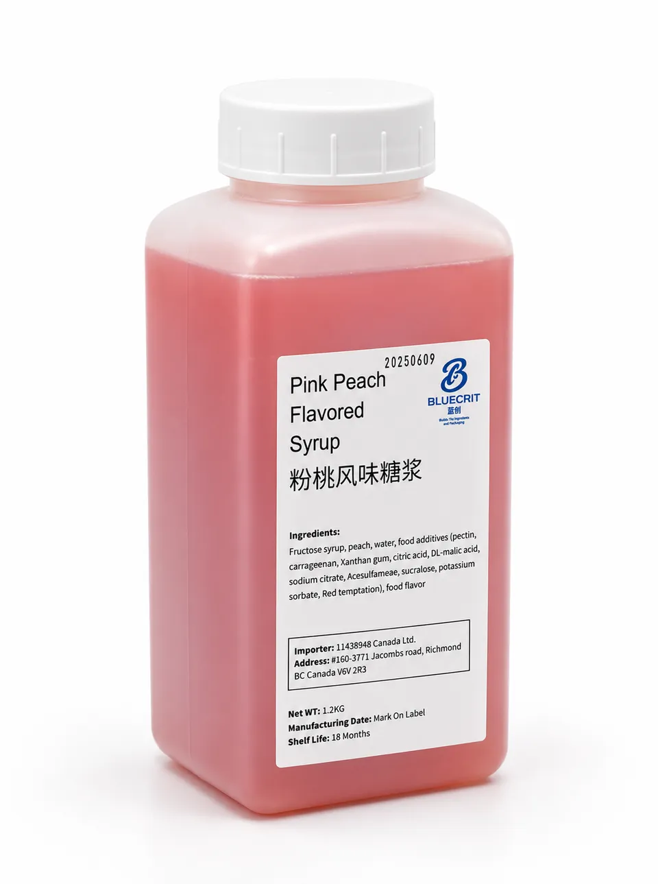 Pink Peach Syrup